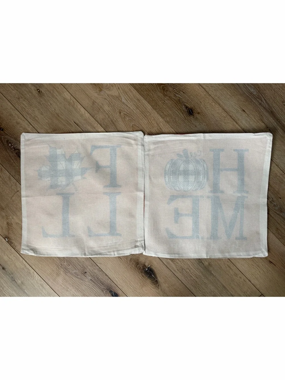 Set of 2 Fall Sweet Fall & Home Sweet Home Buffalo Plaid Pillow Covers